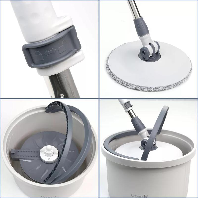 Self-Cleaning 360-Degree Rotate Spin Microfiber Mop and Bucket Set for Home Cleaning 3
