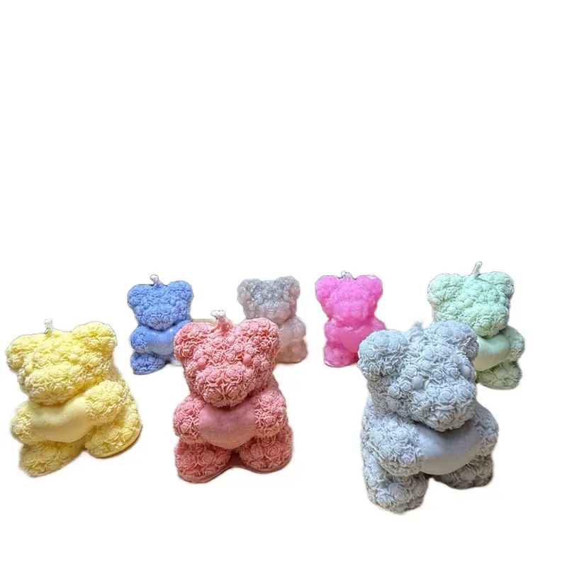 Teddy Bear Candles - Perfect for Home Decor and Festive Ornaments Decoration 6