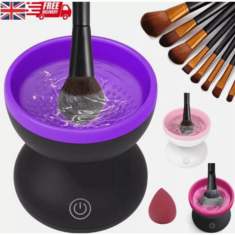 Professional Electric Makeup Brush Cleaner Machine for UK Cosmetic Cleansing 4
