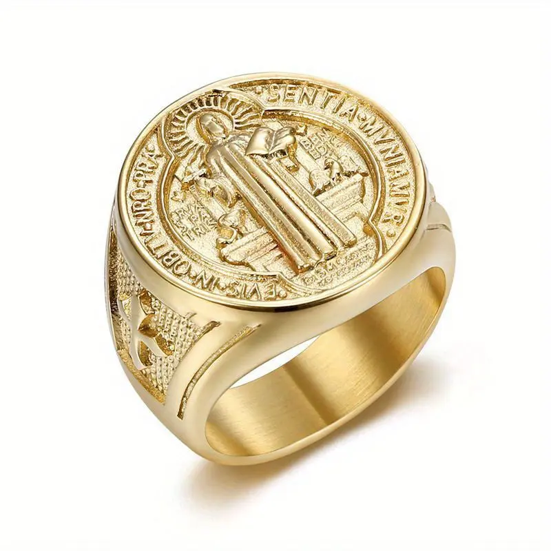 St. Benedict - 18K Gold Plated Ring
