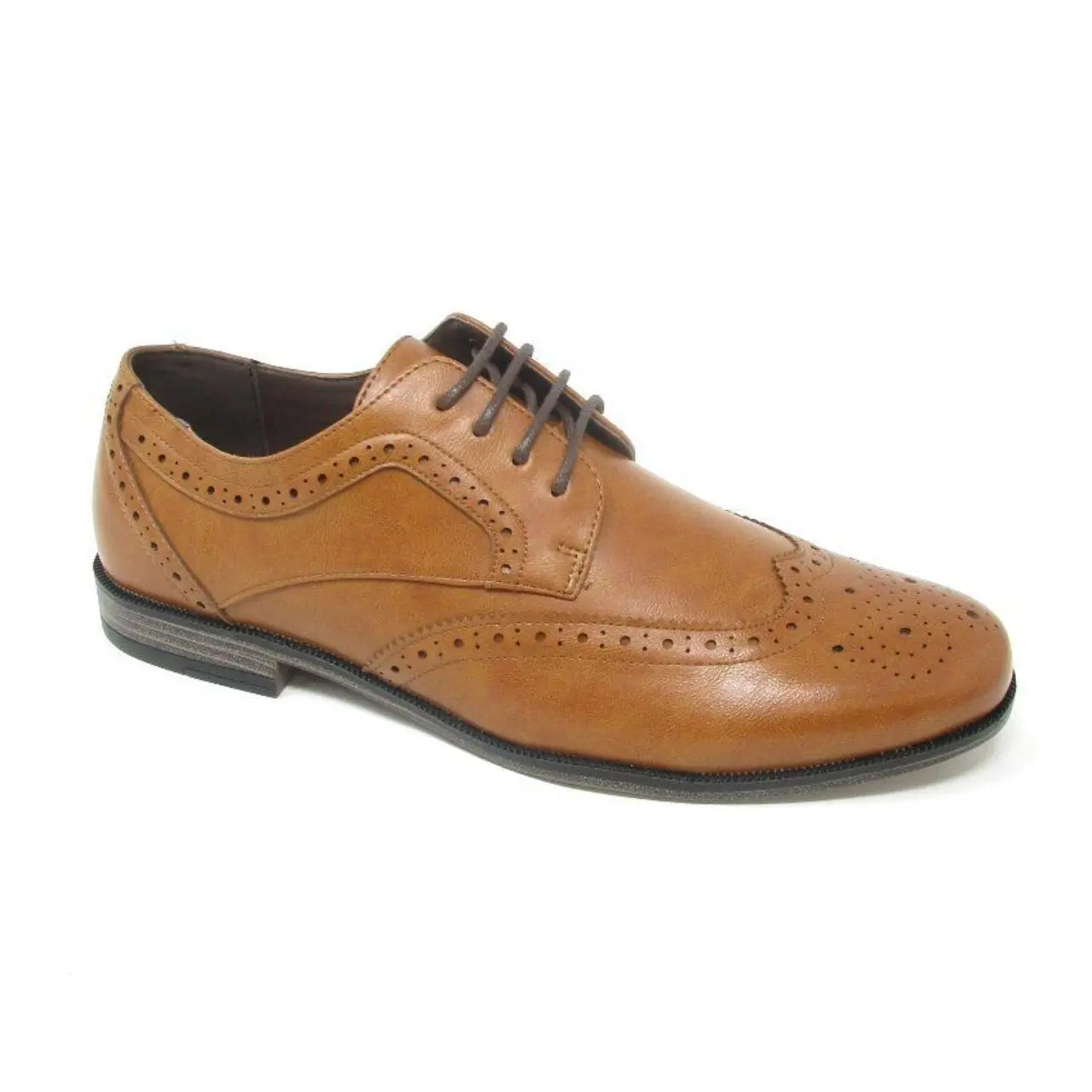 Mens Leather Casual Smart Office Wedding Work Formal Party Lace Up Shoes Comfort Footwear Boy Closed Decor Nail
