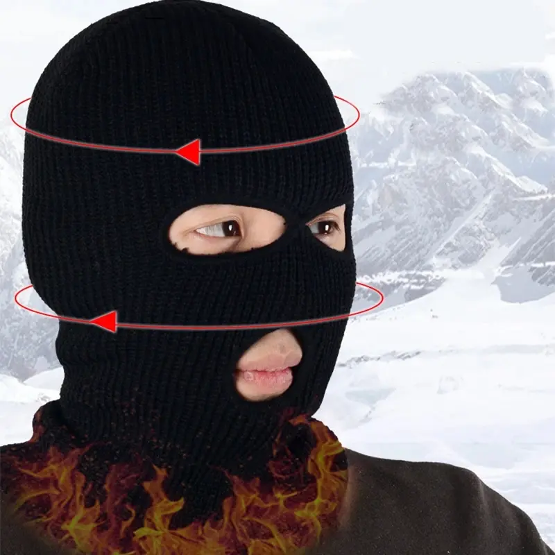 E&I    Keep Yourself Safe This Winter: Tactical Full Face Mask with 3 Holes, Suitable for Both Men and Women 5