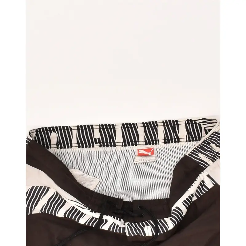 Pre-Owned Vintage PUMA Mens Graphic Swimming Shorts Small Black Polyester 4