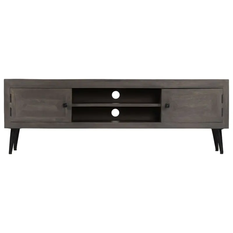 TV Cabinet Solid Mango Wood 140x30x45 cm 3