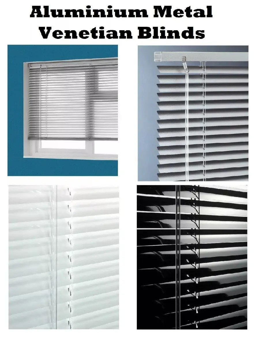 Easy Fit Aluminium Metal Venetian Blinds Trimmable Window Blind 25MM Slat Home Office New