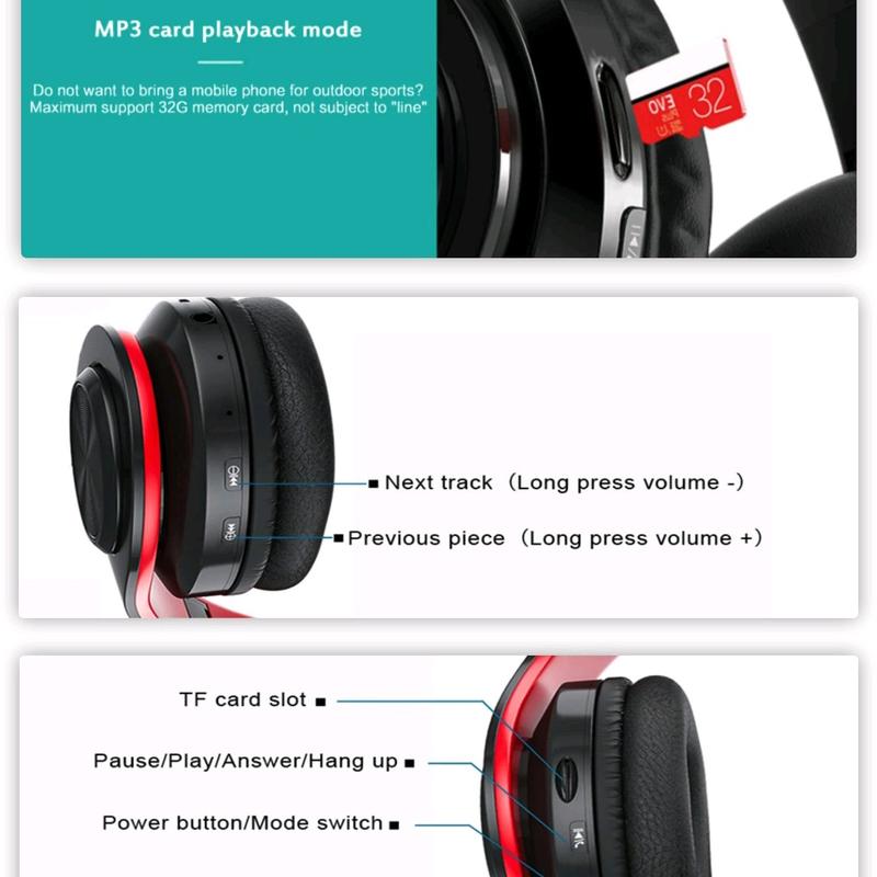 headphones wireless Bluetooth Earphones 6