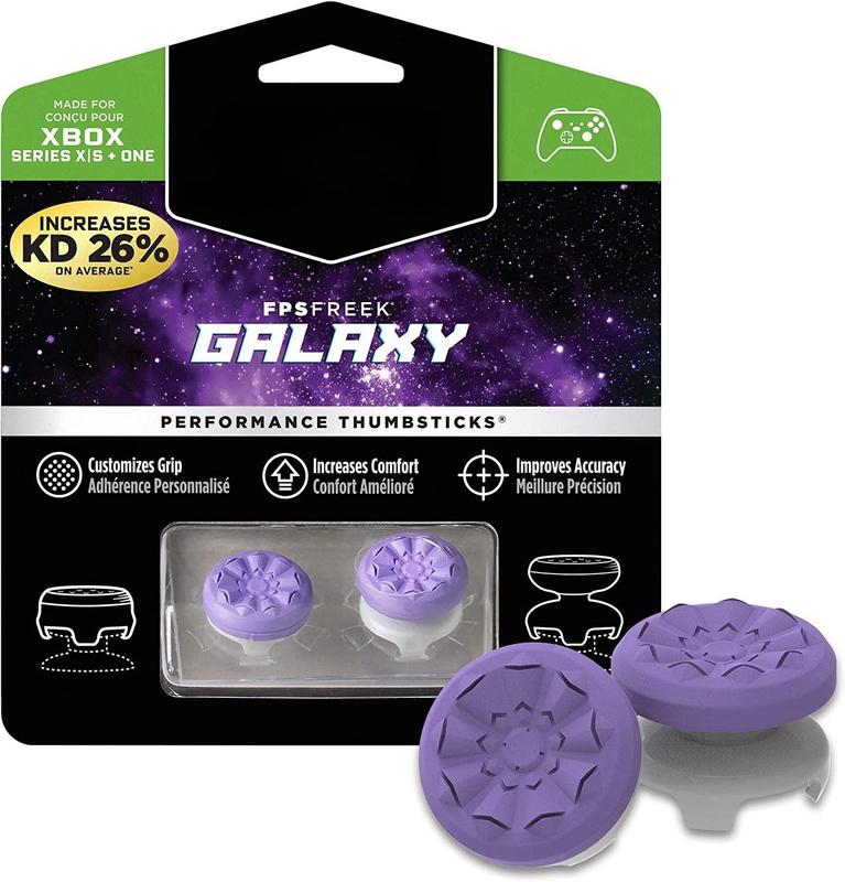 FPS Freek Galaxy Purple for Xbox One and Series X Controller/2 Performance Thumbsticks for Xbox Replacement Console Durable Smartphone 5