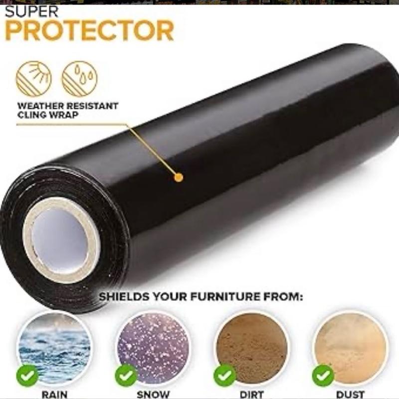 400mm X 250m X 20mu | Black Standard core Pallet wrap | Shrink Wrap | Plastic film | Cling Film 4