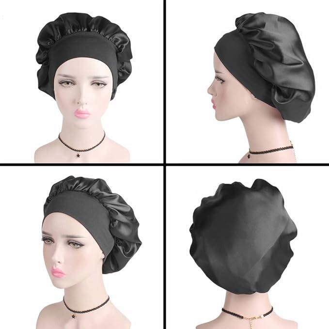 Soft Sleeping Cap DAY & Night Hat Big Hair Bonnets Head Cover for Women 3