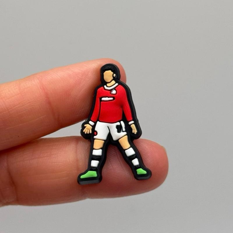 Football Shoe Charms for Croc shoe style -  Footwear- birthday gifts - cute and fun 8