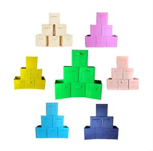 Foldable Storage Box      ,Fabric Cube Basket Organiser Set - Foldable & Collapsible, Convenient Front Handle, Maximize Storage Space - Container