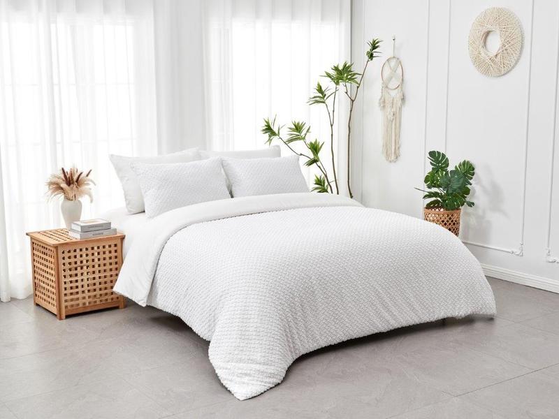 New Signature Franklin White Designer Style Frills Duvet Quilt Covers Hotel Quality Bedding Set Single Double King Super King Christmas Gift New Year Gift Birthday Gift Ideas Home Warming Gifts 5