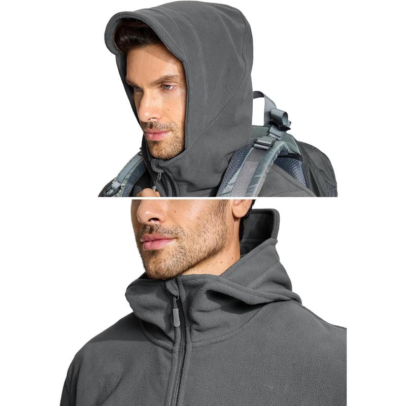 TACVASEN Windproof Men's Military Fleece Combat Jacket Tactical Hoodies 3