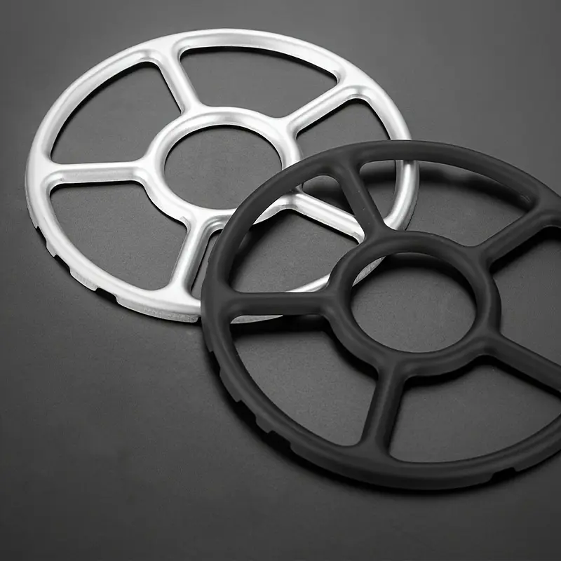 1pc Stainless Steel Gas Stove Burner Support Ring, Non-Slip Milk Pot Holder, Auxiliary Cooking Rack for Kitchen Hob 1