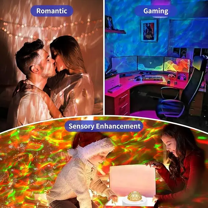 Galaxy Light Projector for Bedroom - Sensory Lights with 13 Color - Star Projector Night Light Gift for Kids Teen Boy Girl (Room Decor) - Audio 3