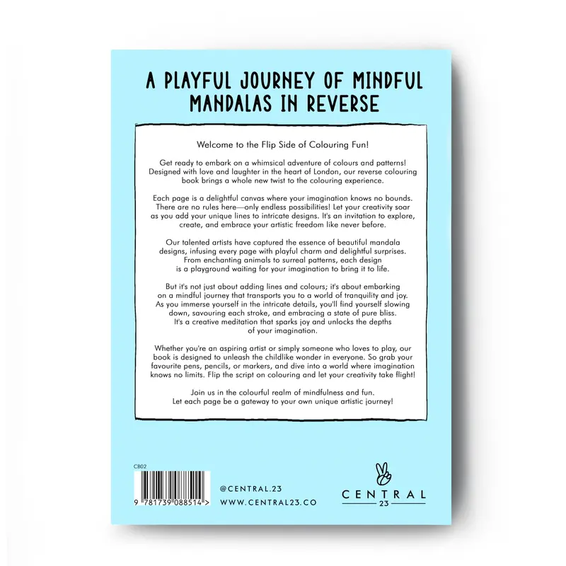 Mandalas in Reverse Colouring Book - You Draw The Line Doodle Abstract Mandala Art Pattern, 54 Pages - Calming Mindfulness coloringbook for adults coloringpages colouring  books viral  coloring 1