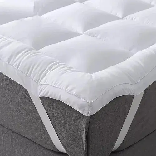 10CM Deep MATTRESS TOPPER Heavy Box Stitched Thick Hotel Quality Microfiber UK 3
