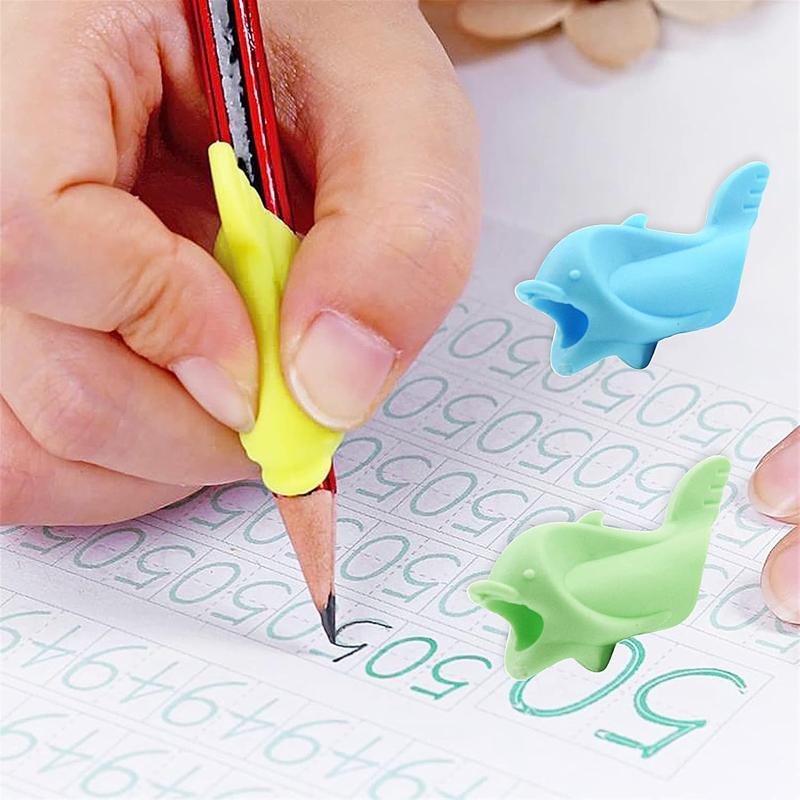 21 PCS Pencil Grips, Silicone Pen Grips Pencil Holder Grip Finger Pencil Grips Foam Pen Writing Aid Grip Set Training Pencil Grips Finger Space Writing Tool for Kids Children Adult Handwriting 4