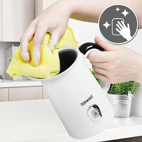 Duronic Milk Frother Electric MF130, Coffee Milk Frothers Steamer, Automatic Hot and Cold Foam Maker Hot Chocolate Machine with Milk Heater and Warmer for Cappuccino, Lattes, Coffees and Matcha 6