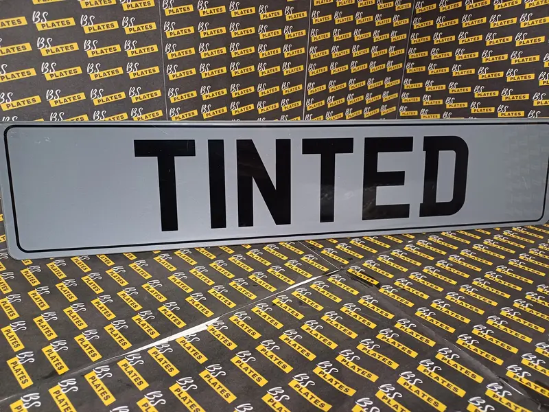 Black Tinted Show Plate Sign | Custom Name Wall Art | Vehicle 1