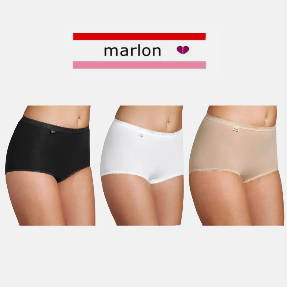 Ladies Knickers Smooth Maxi Briefs Knicker Underwaer by Marlon Size 12-26