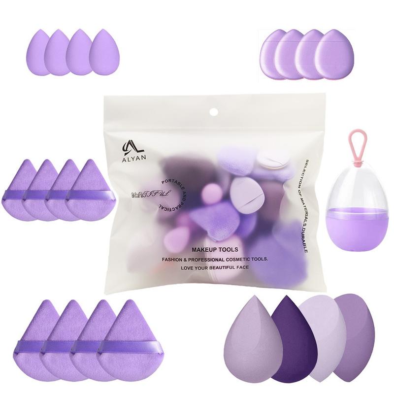 Makeup Sponge 7 Pcs Set for Liquid, Cream, and Powder, Enhanced Make Up Application, Ideal Gift,Multi-colored 2