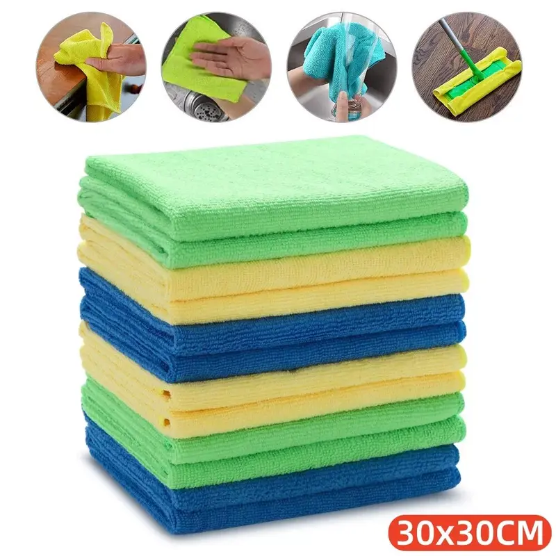 18Pcs Microfibre Cloths for Car Detailing and Cleaning rough  hands 7