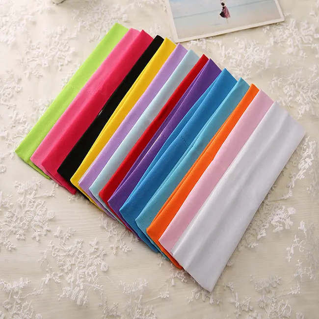 8 cm Wide Head Bands Plain Stretchy Kylie High Quality  Bandeau Unisex Hair Band 1