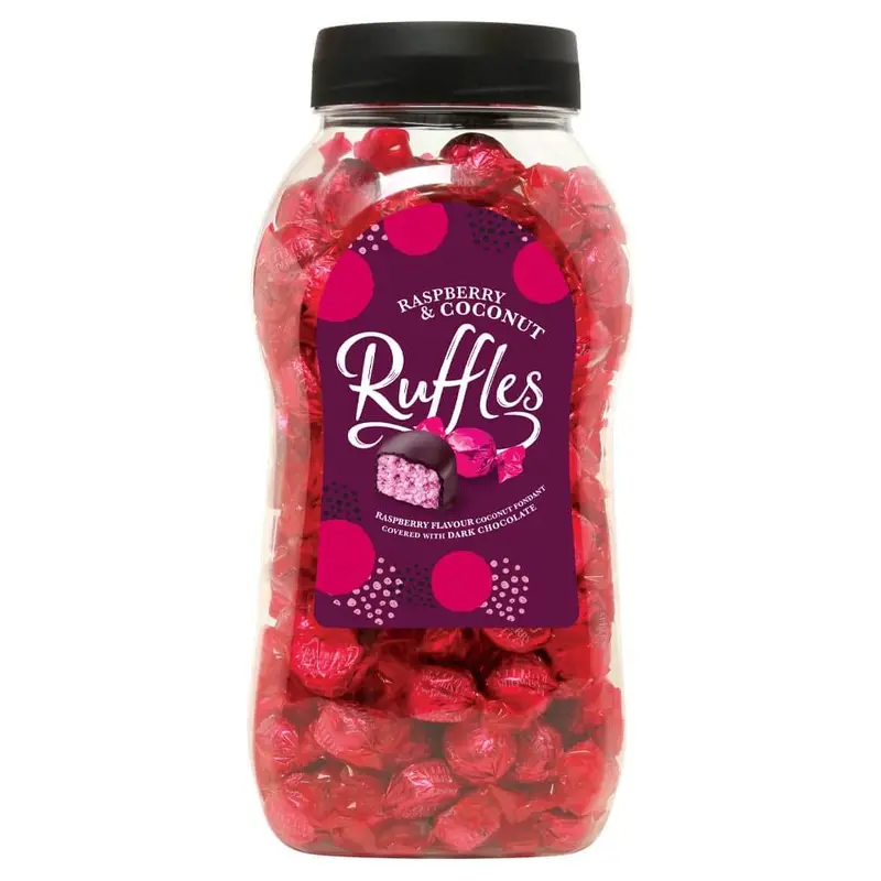 Raspberry - & - Coconut - Ruffles - Resealable - Pouch -  PLEASE -READ - DESCRIPTION - 0