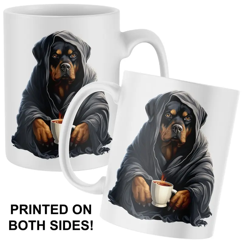 Funny Rottweiler Mug Gift for Coffee and Tea Lovers - Cup, Drinkware - TS616 Washable Ceramic 1