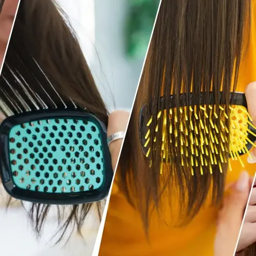 Oxatex Detangling Hair Brush Wet Dry Hair Brush Kids Women Detangle Brush For Thick Hair, Curly, Straight & Natural Hair Haircare Heatless 4
