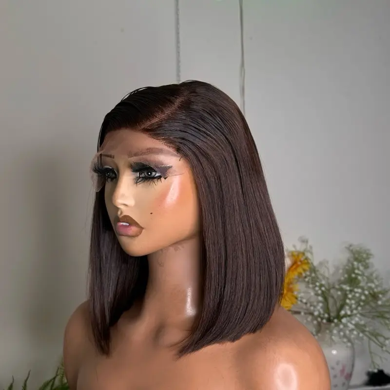 10 inches SDD bone straight, with 5by5 closure.  Natural brown colour. 250g