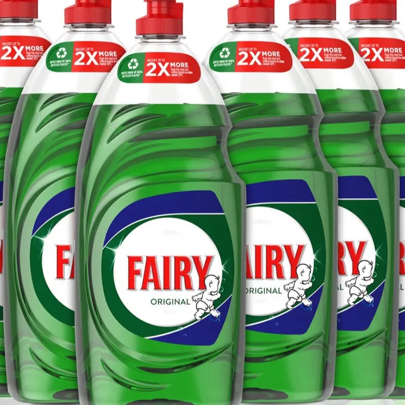 3 Fairy Original 3*900ml Washing Up Liquid Dishes Grease Cleaner Cleaning Household Kitchen Pack Bottles 4