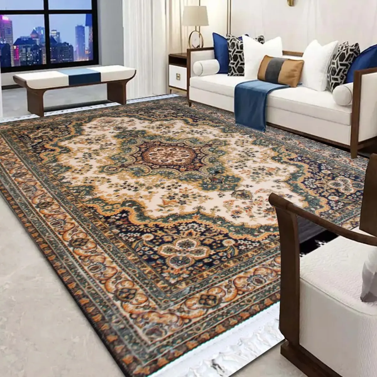Non Slip Large Traditional Rugs Long Hallway Runner Rug Bedroom Carpet Floor Mat