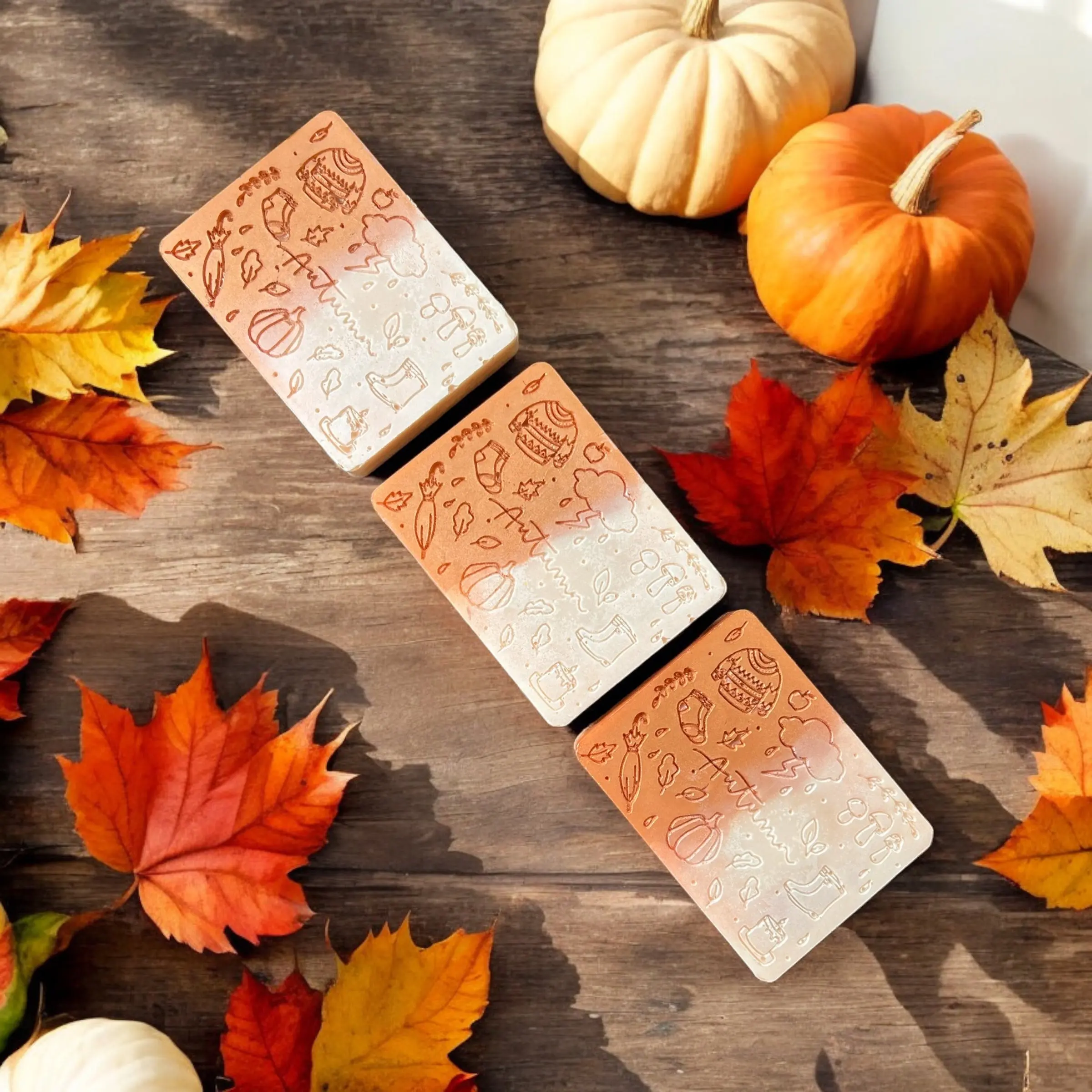 Autumn Woods & Pumpkin Wax Melt Shape