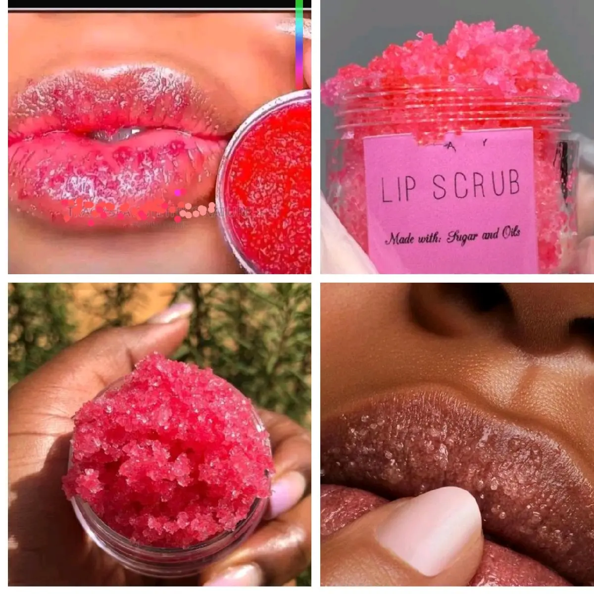 Pink Lips Scrub -- scrub only... Exfoliating Scrub for Soft and Smooth Lips - Skincare, Comfort