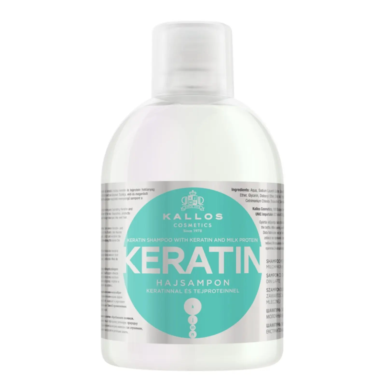 Kallos Keratin Shampoo with Keratin and Milk Protein 1000ml
