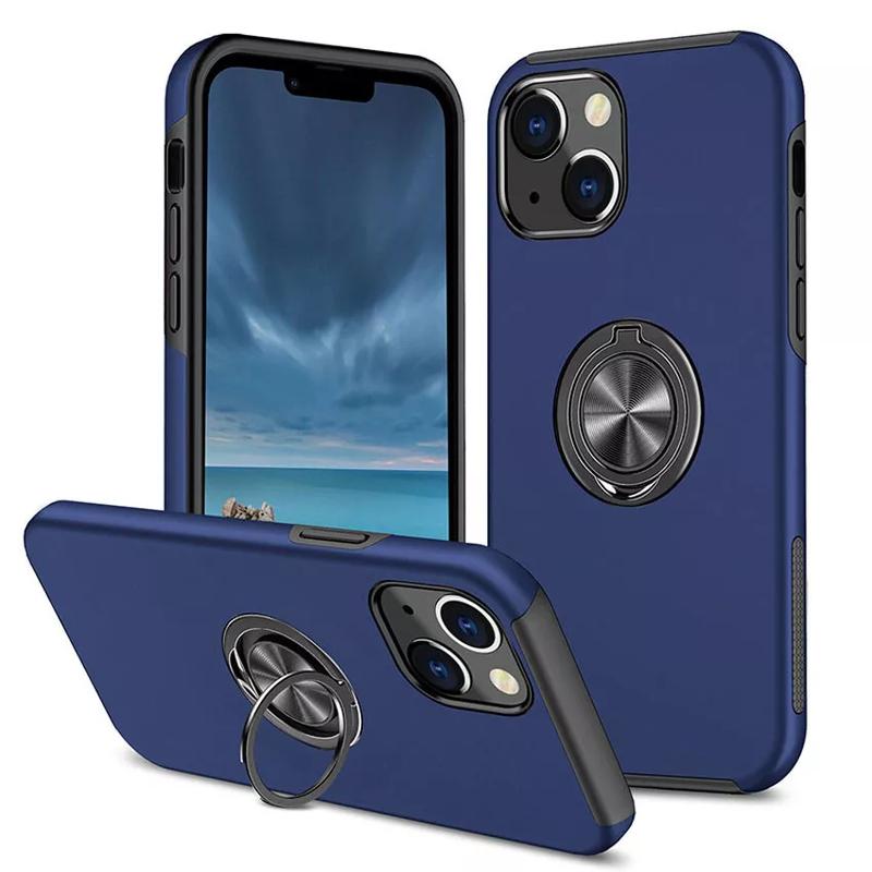 Shockproof Magnetic Ring Holder Case for iPhone 11, 12, 13, 14, 15, 15 Plus, Pro & Pro Max - 360° Adjustable Ring Stand Cover, Durable Magnetic Shockproof, Cellphone Smartphone Ring Holder Case Phone case Protector Protector Protection, Protective 6