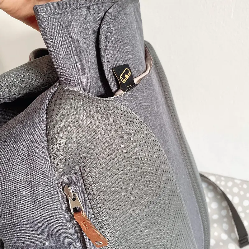 Nuby Baby Changing Bag with Changing Mat, Multiple Storage Pockets, Adjustable Padded Straps, Grey 3