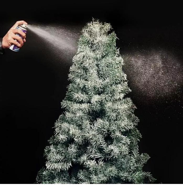 Rapide Snow Spray Christmas Decoration Artificial Fake Xmas Spray On Snow for Trees, windows & many more - 200ml Bottle 1