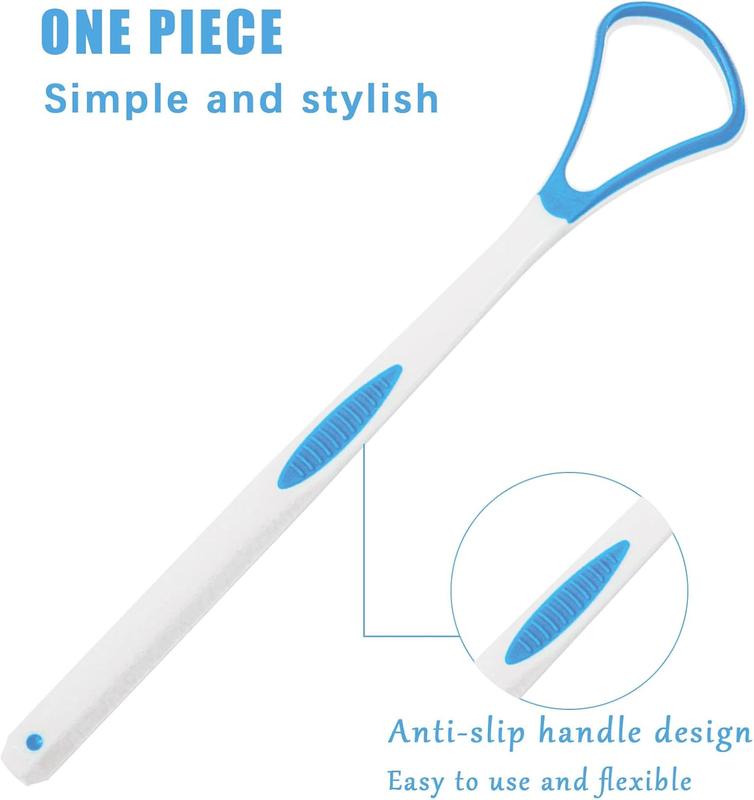 BPA-Free Silicone Tongue Scraper for Adults - Dual-Action Cleaner for Bad Breath and Oral Odor Eliminator 2