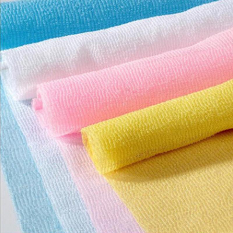 Body Washing Clean Exfoliate Puff Body Nylon Wash Cloth Bath Towel Mesh Scrub Bodys Treatment Bath Shower Products Solid Color 5
