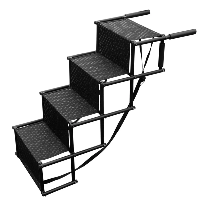 Dog Stairs, Folding Dog Stairs for Small Dogs and Large Dogs, Outdoor Car Dog Stairs, 101x76cm, Trunk Ramp for Pet Access, for Pets with Anti-slip 4