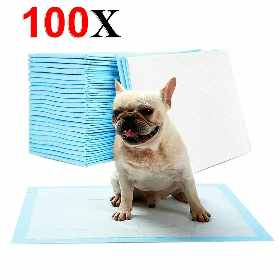 Pack OF 100x 60x60cm Large Puppy Training Trainer Train Pads Toilet Pee Wee Mats Poo Dog Pet Cat training Leak Proof Durable Skin Protection To Pets