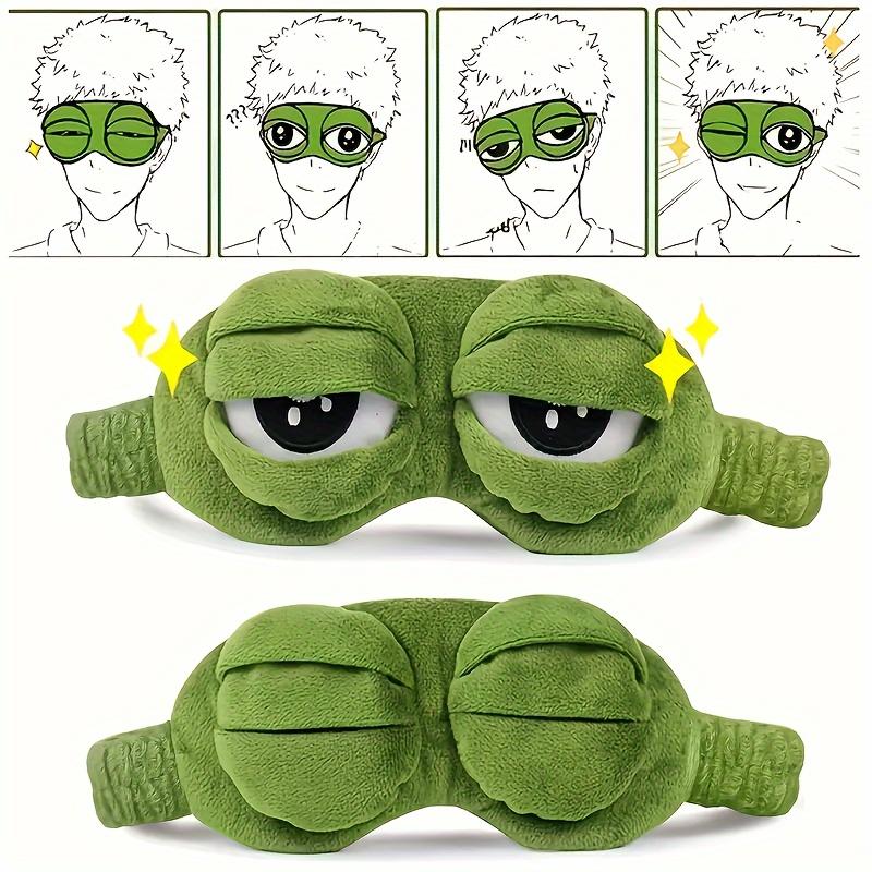 Soft & Comfortable Frog-Shaped Sleep Mask - Alcohol-Free, Suitable for All Skin Types, Ideal for Travel & Naps 1