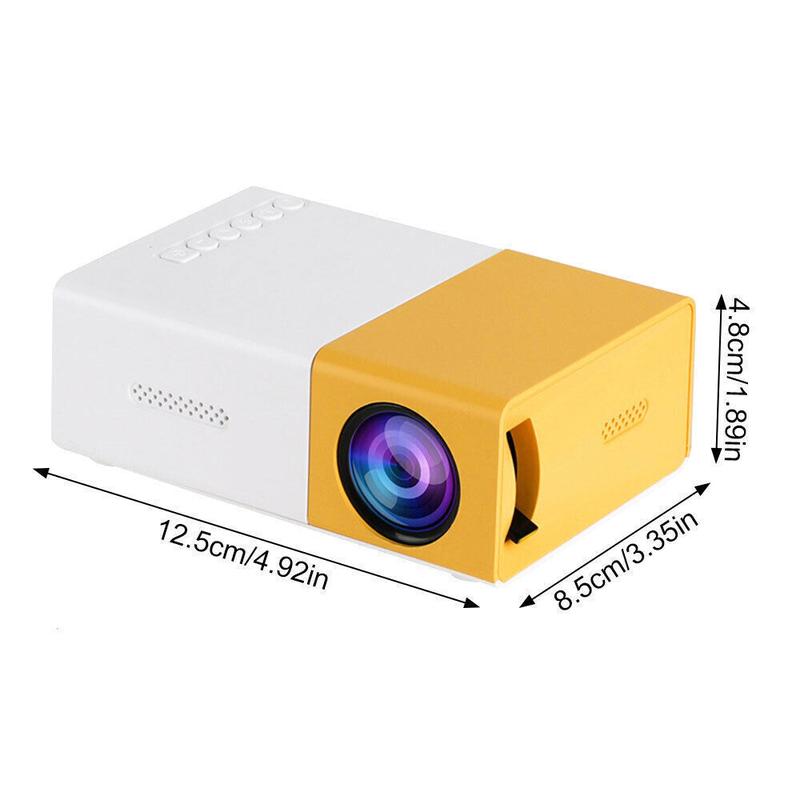 Portable Projector 1080P HD Mini Home Cinema Movie Theater Projector Multimedia 2