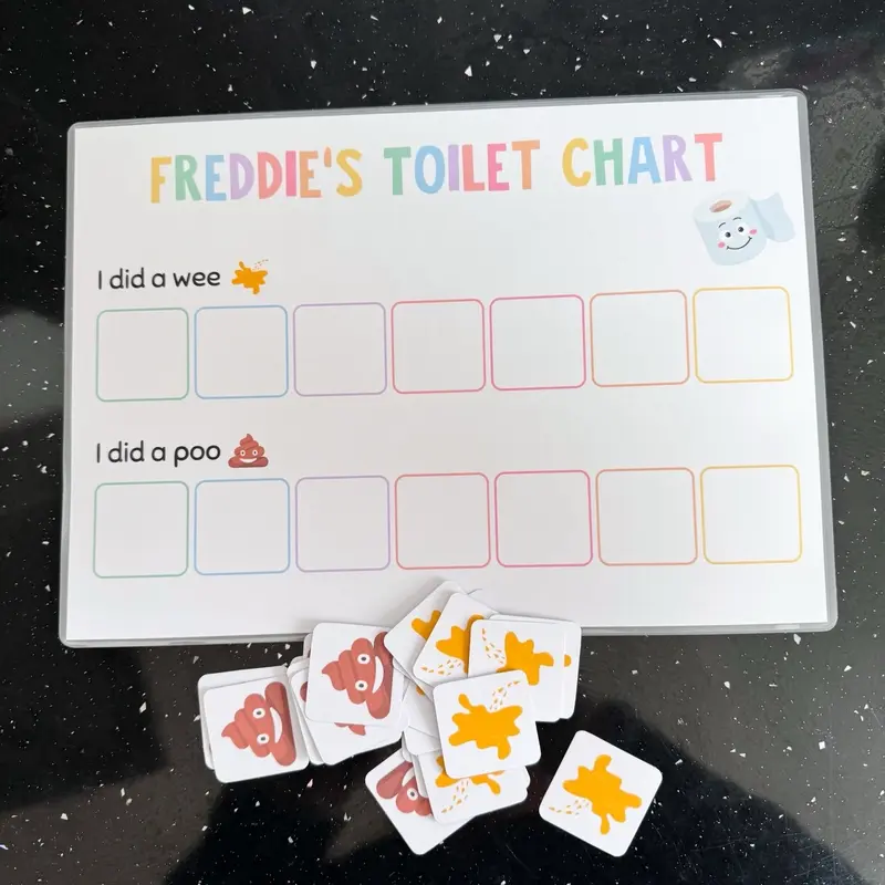 A4 potty / toilet training chart. 0