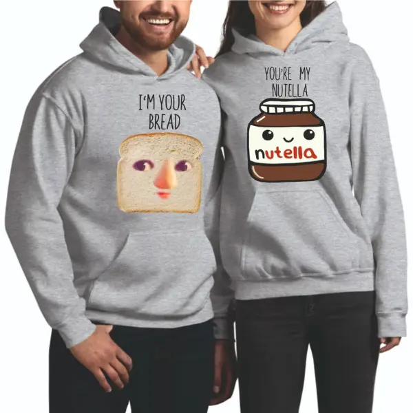 Funny Couple Valentine Hoodie, Graphic Printed Hoodie For Unisex Adult Present 4