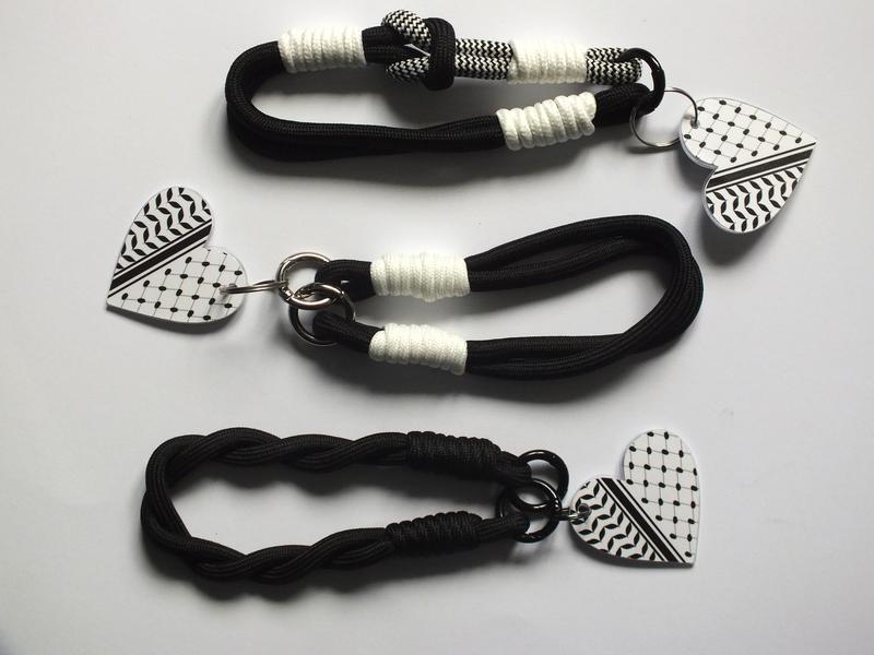 Shoelace Keyring Black White Keychain Love Heart Keyring Pink Glitter Heart Keychain Valentines Gift Anniversary Gifts Present for Girlfriend Present for Wife 4