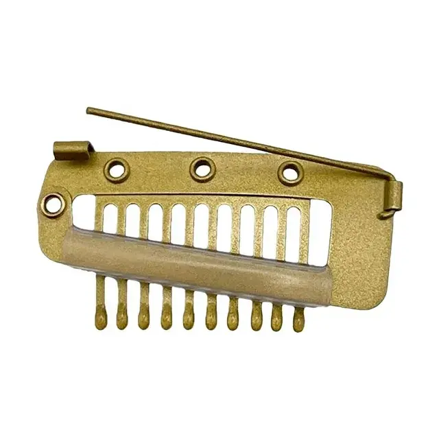 6 Pcs Chunni Clips Set with Safety Pin, Black/Brown/Golden/Multi-color 6